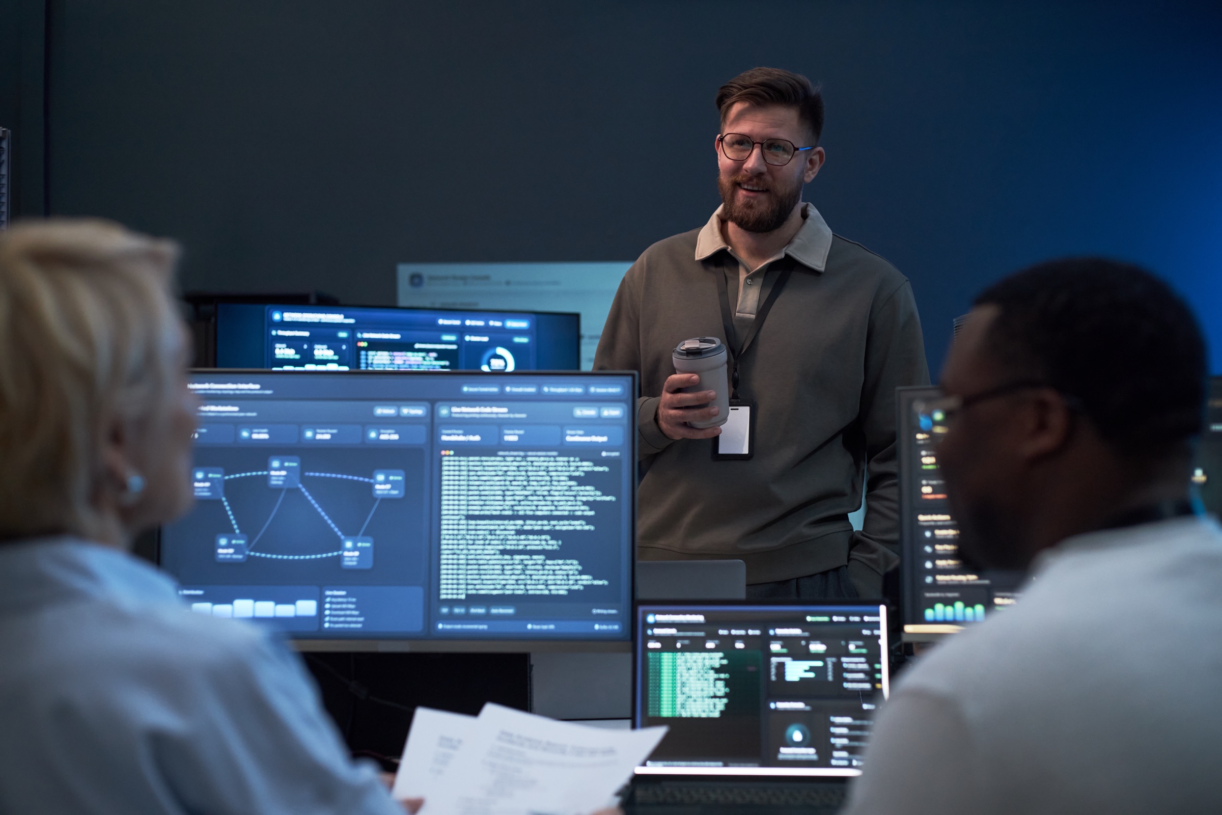 Northstar operations team collaborating during a project briefing